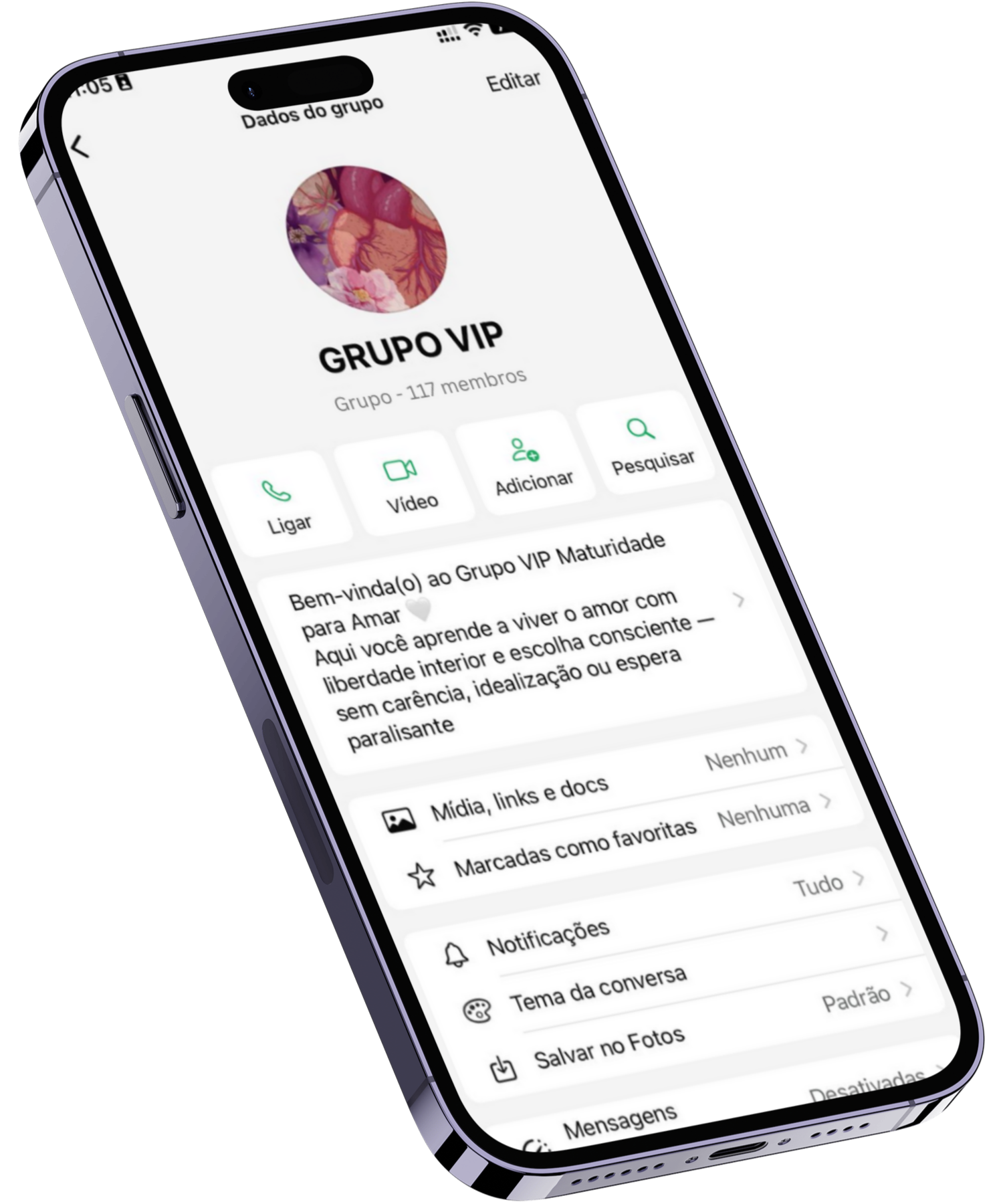 maturidade para amar grupo vip